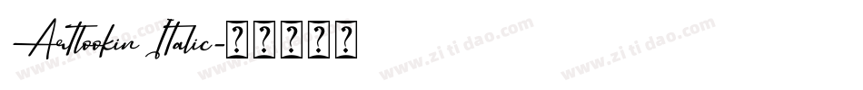 Artlookin Italic字体转换